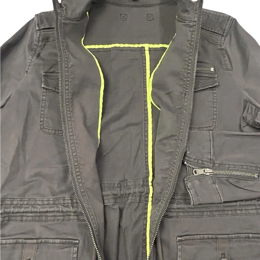 Express Women’s Field Utility‎ Jacket Multi Pocket Zippered Medium